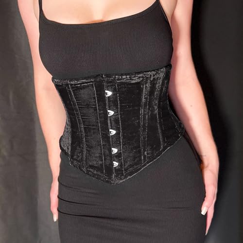 Image of Women's Waist Training Underbust Corset Steel Boned Hourglass Body Shaper