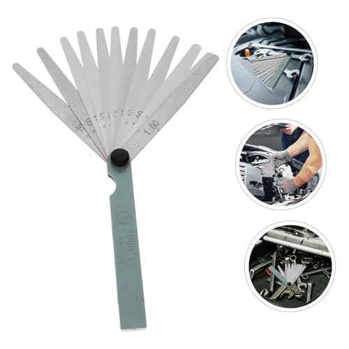 Healifty Calibrador de galgas para válvula de acero inoxidable, herramienta de medición de espesores, medición precisa para mantenimiento automotriz miniatura 3
