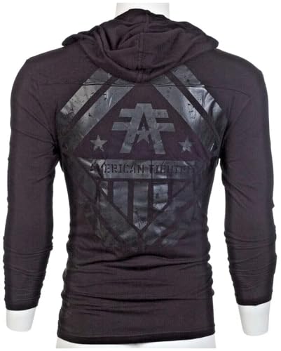 American Fighter Men’s Hoodie Averett shirt Black S-3XL3