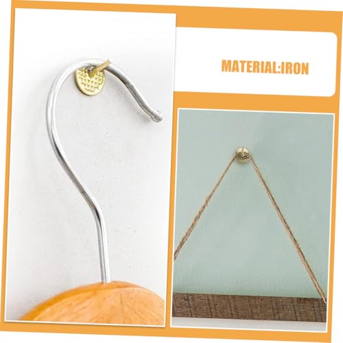 Image of Gold Flower Picture Hanging Push Pins Set 50pcs Metal Frame Hanging Hooks for Wall Art Photo Frames and DIY Crafts for Home and Office Decor