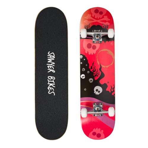 Sawyer Bikes - Monopatín/Skateboard (78cm x 20cm) -...