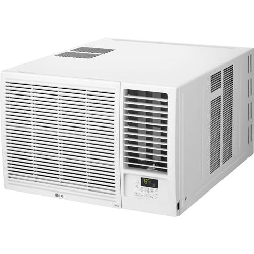 Image of LG LW1223HR 12200 BTU Window Air Conditioner with 570 Square Feet Coverage, Quiet Operation, and LED Display White (Renewed)