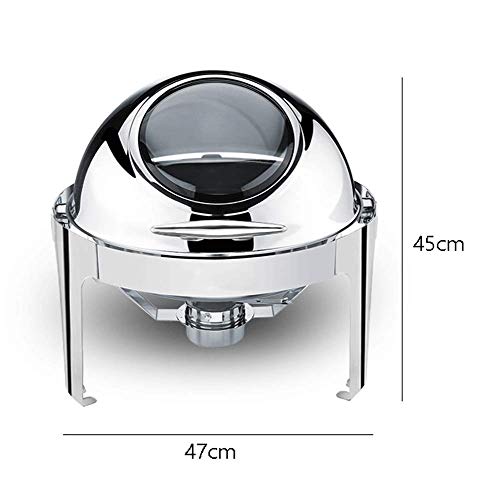 HHTX Speisenwärmer für Partybuffets, Chafers für Catering Chafing Dish Buffetset Cateringzubehör Buffetwärmer Server und… – Bild 3