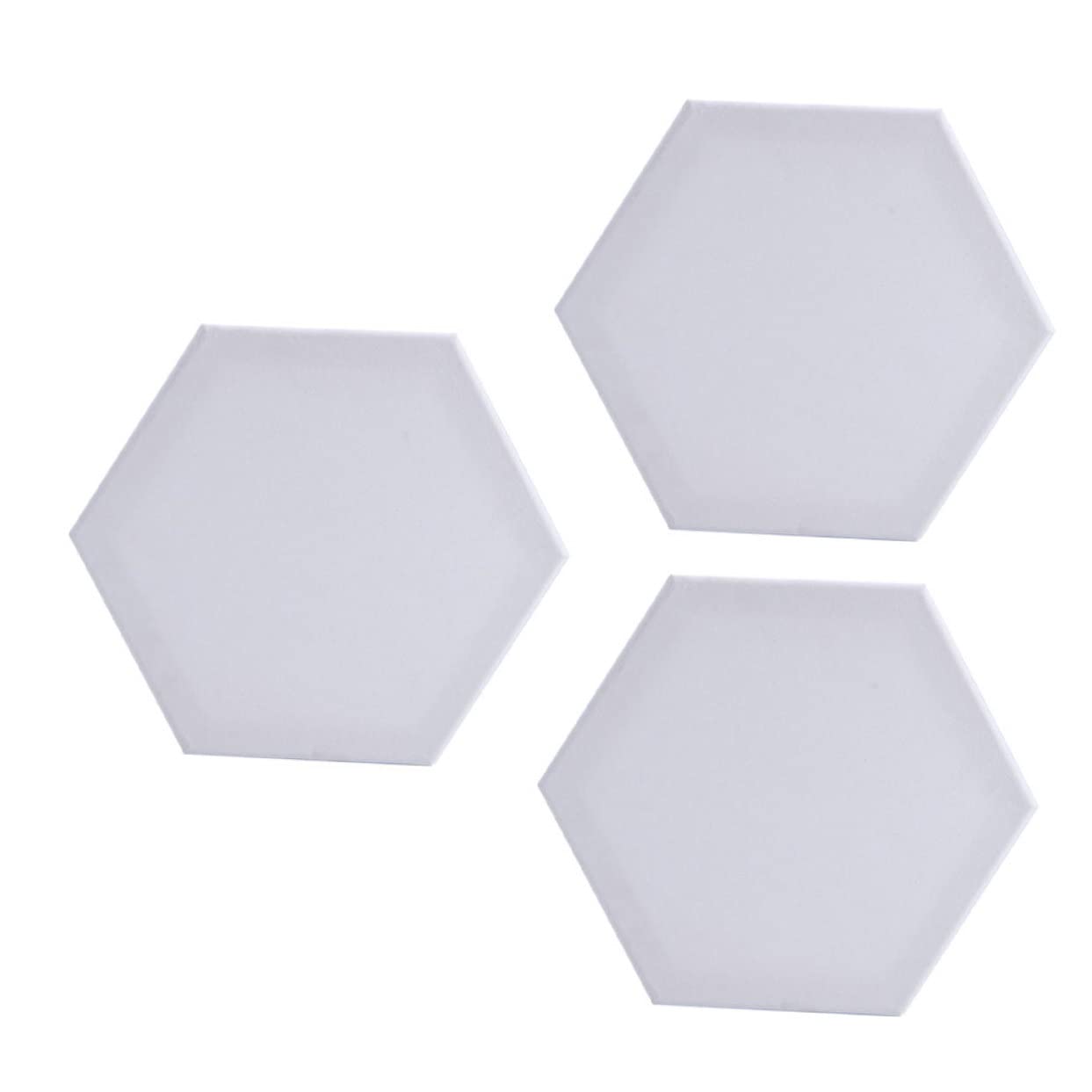Lienzos de algodón Uonlytech hexagonales con textura clara y soporte rígido para óleo duradero