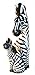 Hand Carved Wooden Set 2 African Mother Baby Zebra Statue