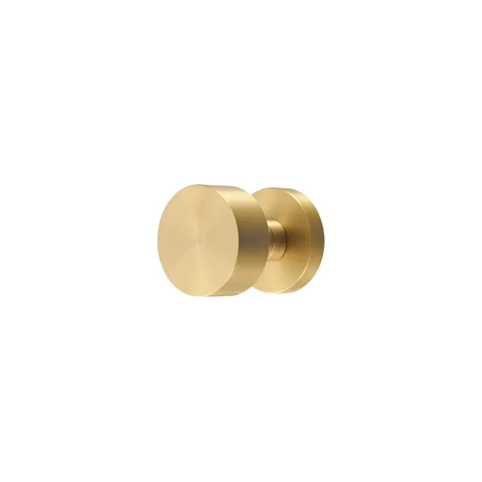 Sjloynwq Bronze Silent Door Lock Handle Brass Indoor Living Room Round(Bronze)