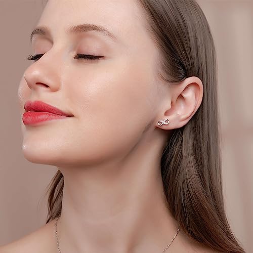 مجموعة مجوهرات عصرية من الفضة الاسترلينية عيار 925 مطلية بالذهب عيار 18 قيراط من سواروفسكي ايليمنتس - Jr888