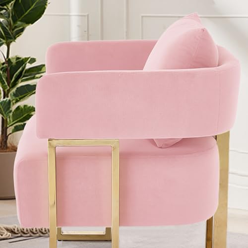 Sillón Terciopelo Plegable Rosa miniatura 5