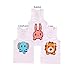 Buy Home Infant Toddlers Baby 100% Cotton 5 Pack Cartoon Japanese Vest Tank Sleeveless Top Set (2T, Assorted Color for Girl)