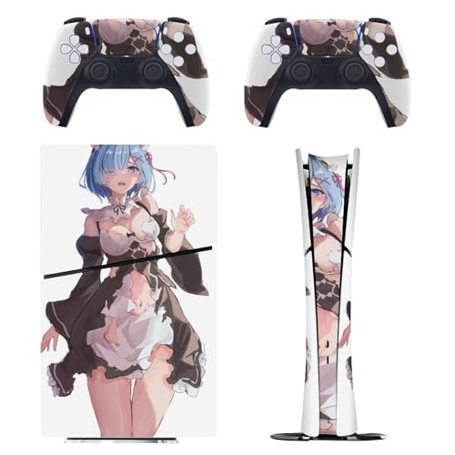 PS5 Slim fW^ XLV[ Re:Zero  Rem PlayStation 5 یXebJ[ vCXe[V 5 ^XL یV[ Sʕی ʑΉʑΉ ϋv w///قh~ B CA[ UM