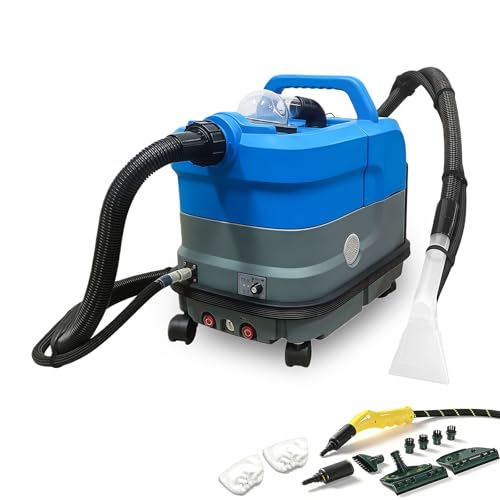 BANGBANGJI Extractora portátil calentada para alfombras/tapicería, 7,5L Tanque Limpio+12L Sucio extraíble, 15s Calentamiento, Limpieza Profunda Alfombra/Coche/Escalera