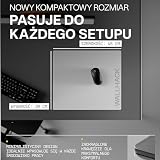 Wallhack SP-004A Szklana Podkładka Gamingowa – 4. Gen Mikro-rytowana powierzchnia, Duża do Esportu, Ultra-szybki ślizg z kontrolą, Szkło hartowane, Wytrzymała, 390×450 mm | Biały
