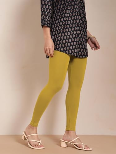 Image of TWIN BIRDS Women Viscose Ankle Leggings | Stretchable Kurti Wear Bottom