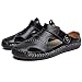 Produktbild Herren Leder Outdoor Sandale Sommer Trekking- & Wandersandalen Sport Outdoor Schuhe Strand Wandersandalen Geschlossene Sandalen Atmungsaktive,Schwarz,48