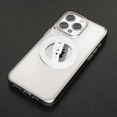 Image of RIGGEAR Soft Silicone Magnetic Phone Grip, Finger Loop Ring Holder Compatible with MagSafe iPhone Models and Magnetic Phone Cases (White)