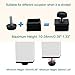 uxcell Leveling Feet 25 x 25mm Square Insert Furniture Adjustable Leveler 4 Sets