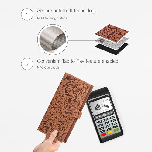 Oak Leathers CFH12 Leather Wallets | Tan thumb #4