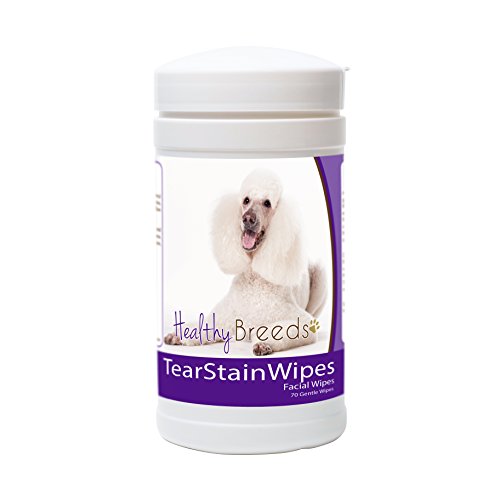 Image of Healthy Breeds Poodle Tear Stain Wipes 70 Count