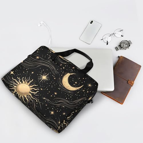 Maletín para portátil con diseño retro sol y luna miniatura 7
