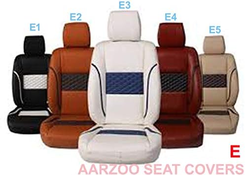 AARZOO PU Leatherite Front and Back Seat Cover Set for TATA Tiago (Multicolour)