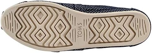 TOMS womens Alpargata 3.0 ballet flats, Navy Large Herringbone Woven, 7.5 US | Image 6