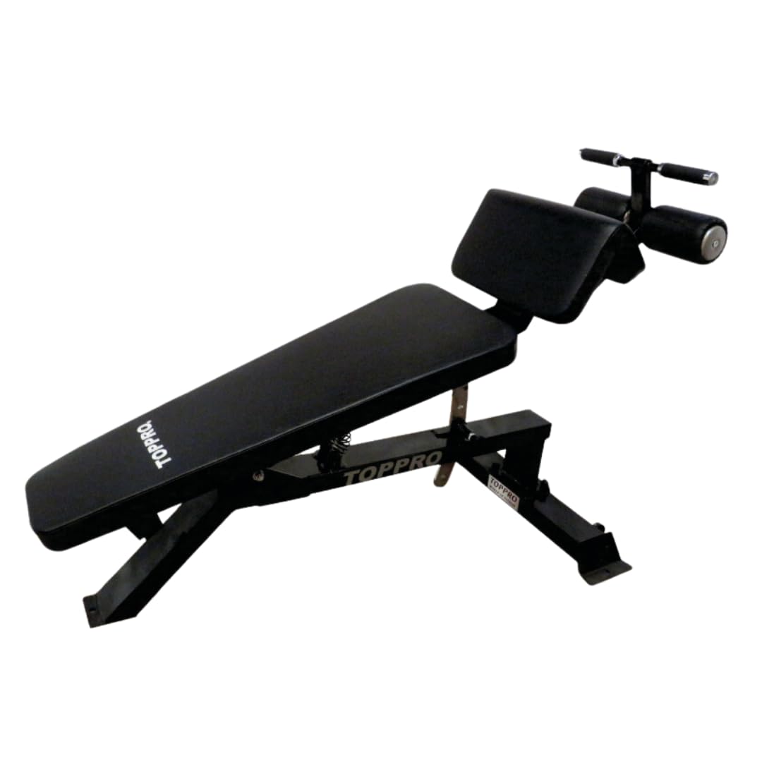 TOPPRO FITNESS ADJUSTABLE DECLINE BENCH TP-5037|MULTI PURPOSE EXERCISE|BENCH|DECLINE HOME GYM WORKOUT BENCH|WEIGHT STRENGTH TRAINING |USER CAPACITY 300KG|TAIWAN CERTIFIED | IMPORTED-image-38