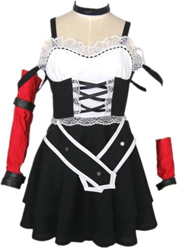 Cos anime Haruhi Suzumiya Black Lolita Sing Uniform Adult Halloween Cosplay Costume (Female,X-Large)