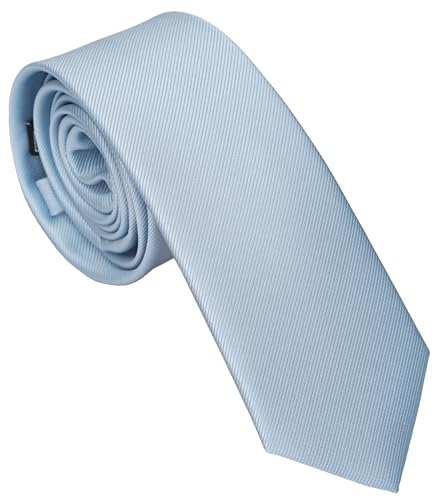 Skinny Solid Color Neckties for Men (1 or 5 Pack)