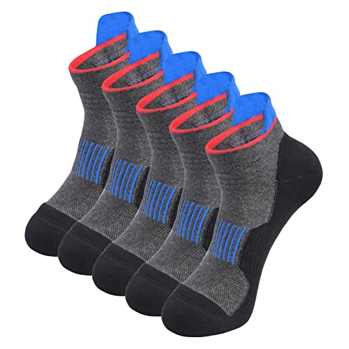 Men's Anti Stink Odor Control Padded Thick Low Cut Ankle Sneaker Running Socks - Main Image