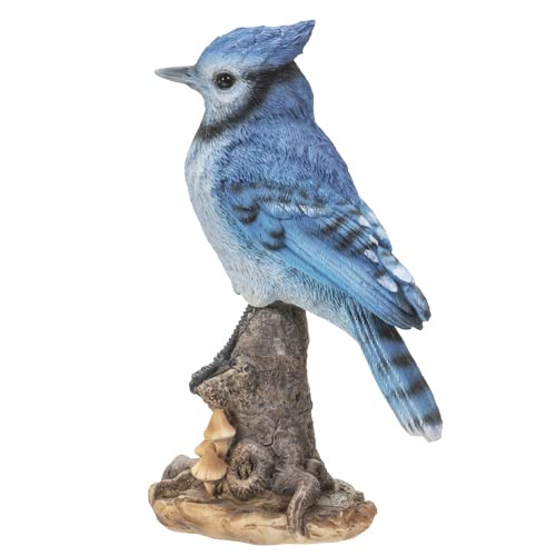Geai bleu statuette d'oiseau décorative aux finitions soignées - 2