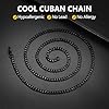 PROSTEEL Cuban Link Chain Necklace 3mm Black 22 inch Men and Women Hiphop Jewelry #1