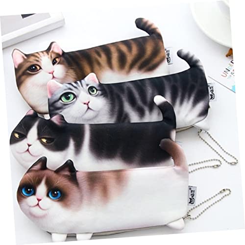 NUSITOU Estojo De Lápis Bolsa De Caneta De Grande Capacidade Bolsa De Caneta Padrão De Gato Bolsa De