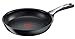 Tefal C6200202 patelnia, wkładka tytanowa, dno indukcyjne 4,5 mm, wskaźnik temperatury Thermospot, czarna patelnia 24 cm czarna
