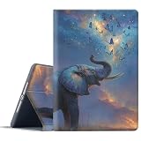 FGDRFGRW Case for Samsung Galaxy Tab S8/S7 11-Inch 2022/2020 Model SM-X700/X706/T870/T875/T878,Adjustable Stand Auto Wake/Sleep Function Full Body Protection Cover - Starry Elephant Butterfly