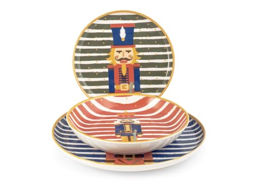 H&H Servizio Tavola Natalizio 12 Pezzi William