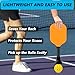 LOOEEL 2PCS Pickleball Ball Retriever,Universal Pickleball Upper Suction Cup,Silicone Pickleball Grabber and Picker,Fits Most Pickleball Paddles.-Black & Blue