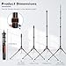 Soopho Portable Photography Light Stand Adjustable 7ft Aluminum Light Tripod Stand with 180° Reversible Leg Reversible Portable Studio Lighting Tripod ，Maximum Height 86.5“/220cm for Flsah Softboxes