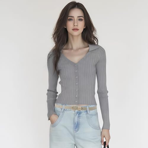 Women Thin Belt for Jeans Pants Dress Skinny Faux Leather Waist Belts with Gold Ring Buckle Beige Large