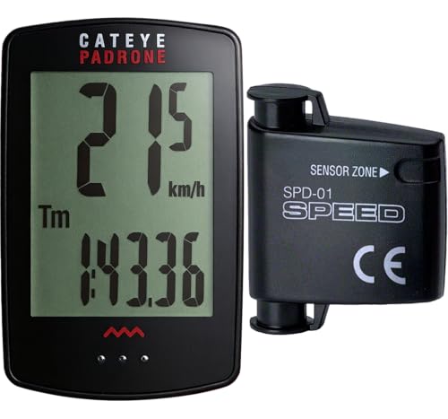 CATEYE Padrone Wireless Bike Computer – Oversized Display Cyclocomputer