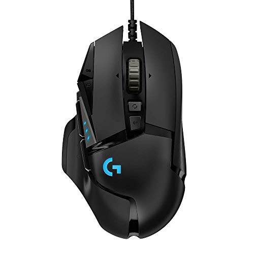 Logitech G502 HERO High Performance Wired Gaming Mouse, HERO 25K Sensor, 25,600 DPI, RGB, Adjustable...