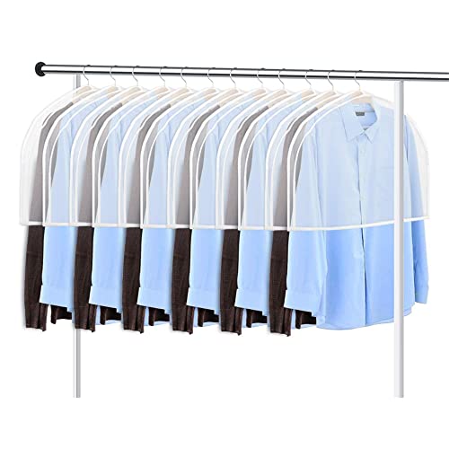 GARPROVM Kleidersäcke Transparent 12 STK, 60x46cm kleidersack kurz...