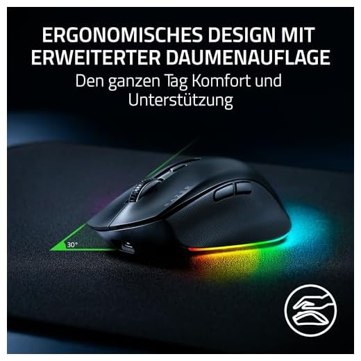 Razer Pro Click V2 Kabellose ergonomische Maus