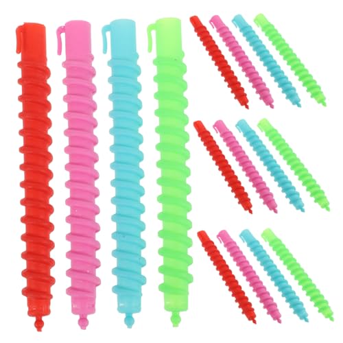 Ipetboom Spiral Perm Rod Set Large Hair Rollers 60pcs Perm Rods Versatile Styling Accessories Random Color