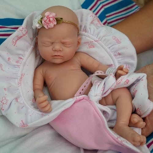 Muñeca Bebé Reborn de Silicona Realista 12 pulgadas miniatura 2