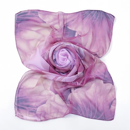 MINIDORA Lightweight Scarves for Women Elegant Floral Pattern Scarf Shawls Sunscreen Head Shawls2