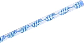 Jutagoss Twisted Line Acrylic Rod Solid Plastic Bar for DIY Crafts 8mm Diameter 500mm Length Dark Blue 1Pcs