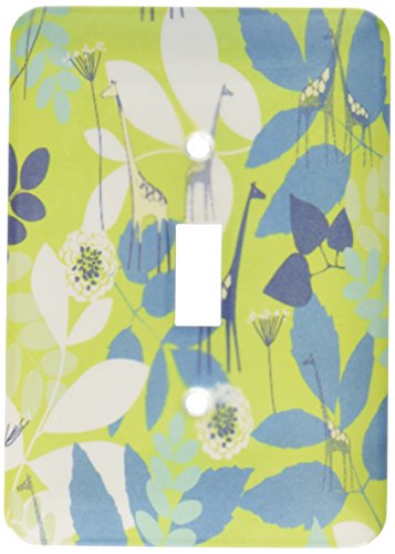 Interrupteur à bascule girafe turquoise deco exotique