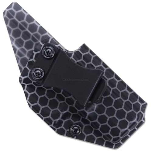 Image of KYDEX Thermoform Sheet - (Honeycomb Camo) - (Frosted Glass) - (Transparent /Black - Reversed) - (12in x 12in) - (1 Sheet) - (for Holster Making, Hobby) - (USA Made)