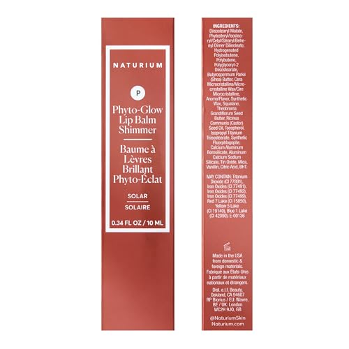 Naturium Phyto-Glow Lip Balm Shimmer | With Plant Squalane Hydrates, Shea & Cupuaçu Butter | 0.34 FL OZ / 10 mL, Solar - image 2