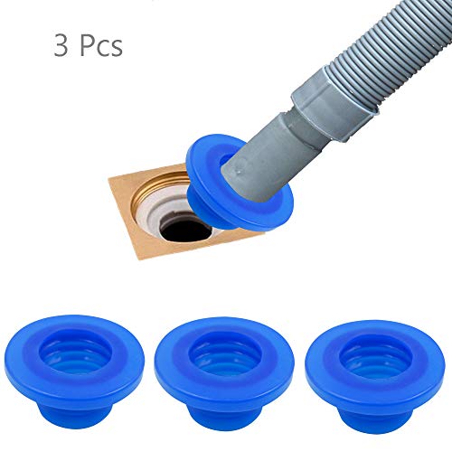 LiXiongBao 3 Pack Drain Pipe Seal Hose Silicone Plug,Silicone Sealing Plug Kitchen Pipe